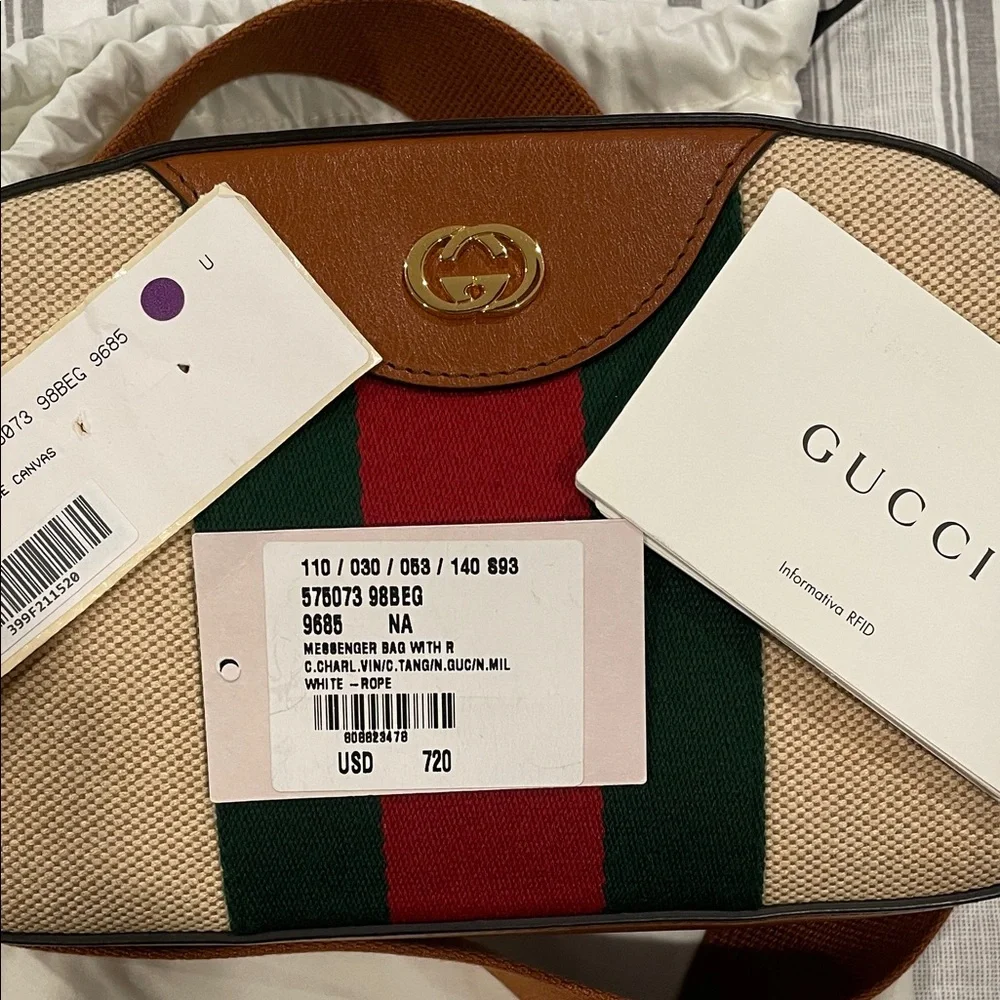 Gucci Canvas Messenger Bag - Picture 8 of 12